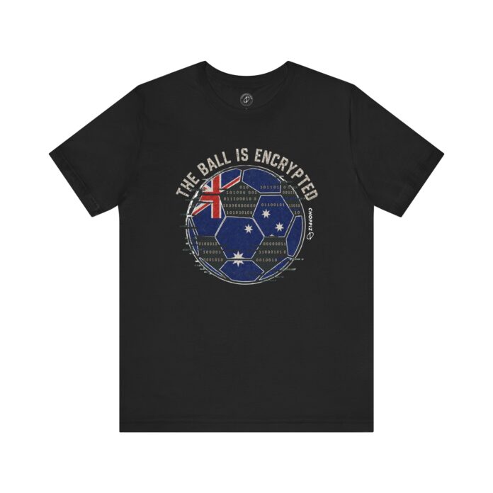 The Ball Is Encrypted Australia Soccer Cyber T-Shirt