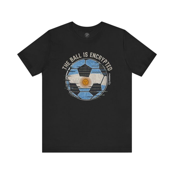 The Ball Is Encrypted Argentina Soccer Cyber T-Shirt