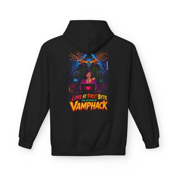Love at First Byte Vamphack Cyber Horror Softstyle Hoodie