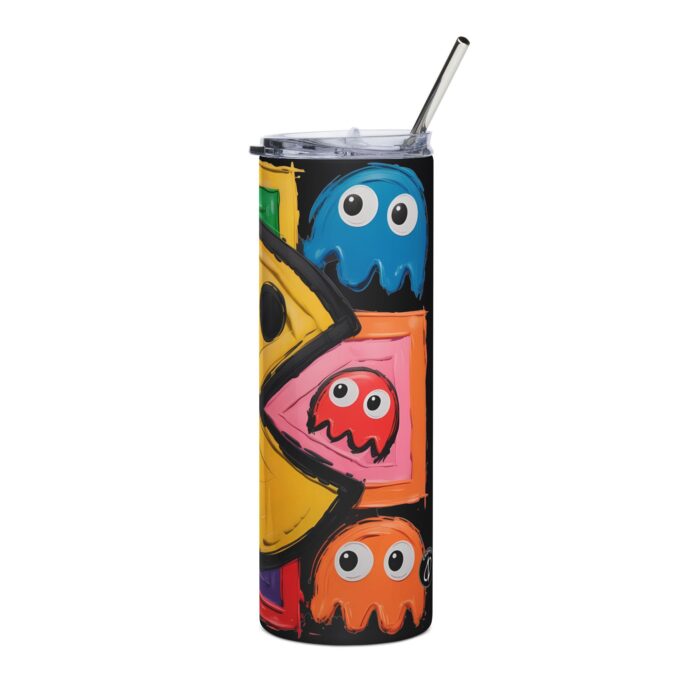 Retro Arcade Ghost Gaming Stainless Steel Tumbler