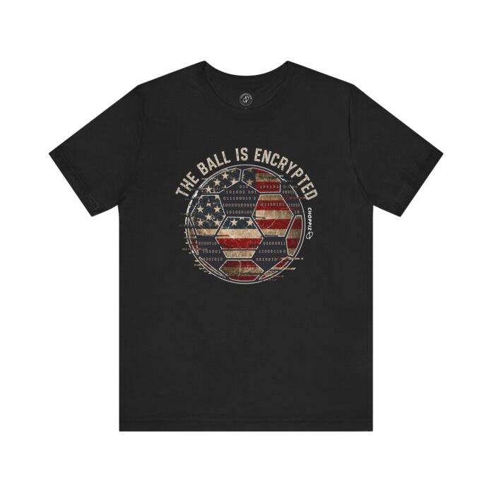 The Ball Is Encrypted USA Soccer Cyber T-Shirt