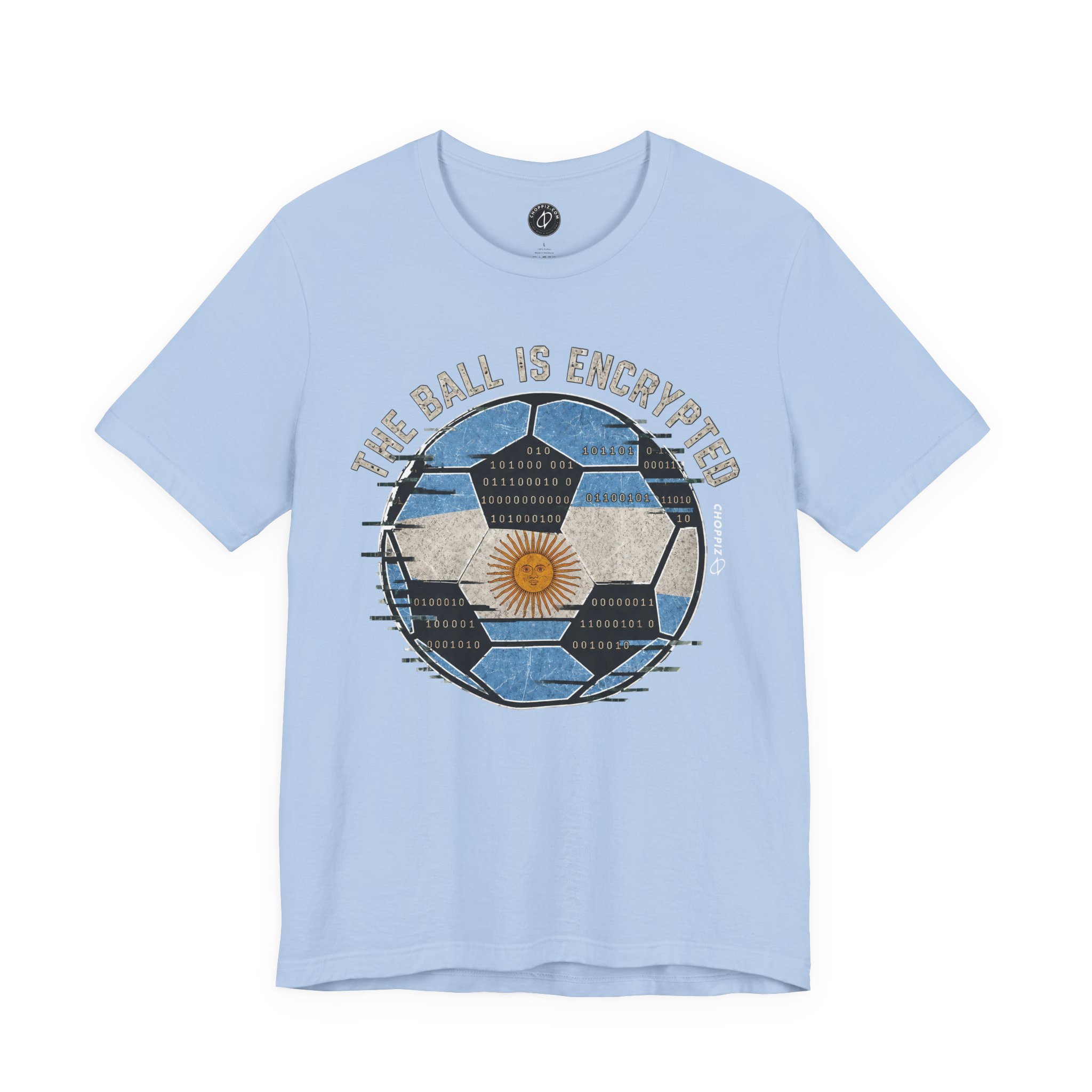 The Ball Is Encrypted Argentina Soccer Cyber T-Shirt