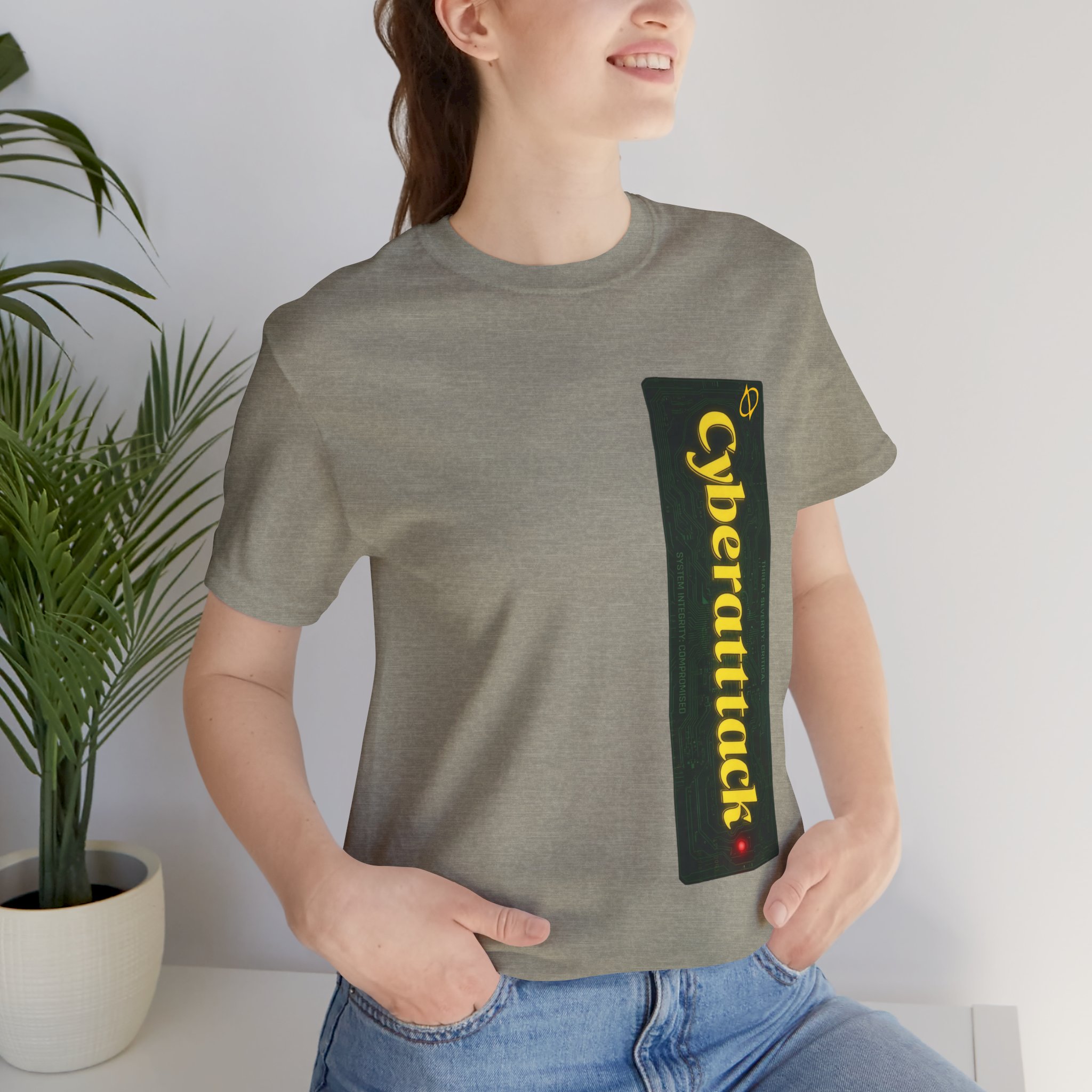 Cyberattack Green Sticker TYP030 T-Shirt