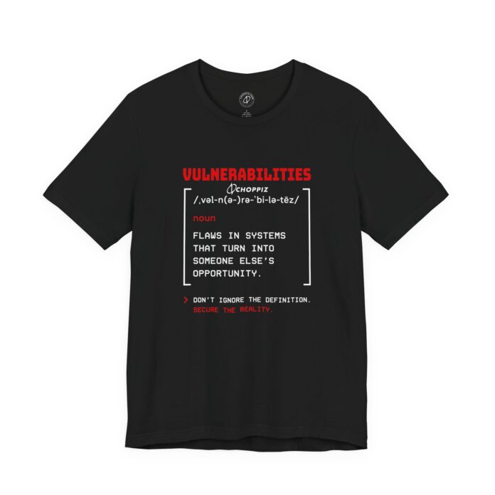 Vulnerabilities Definition T-Shirt