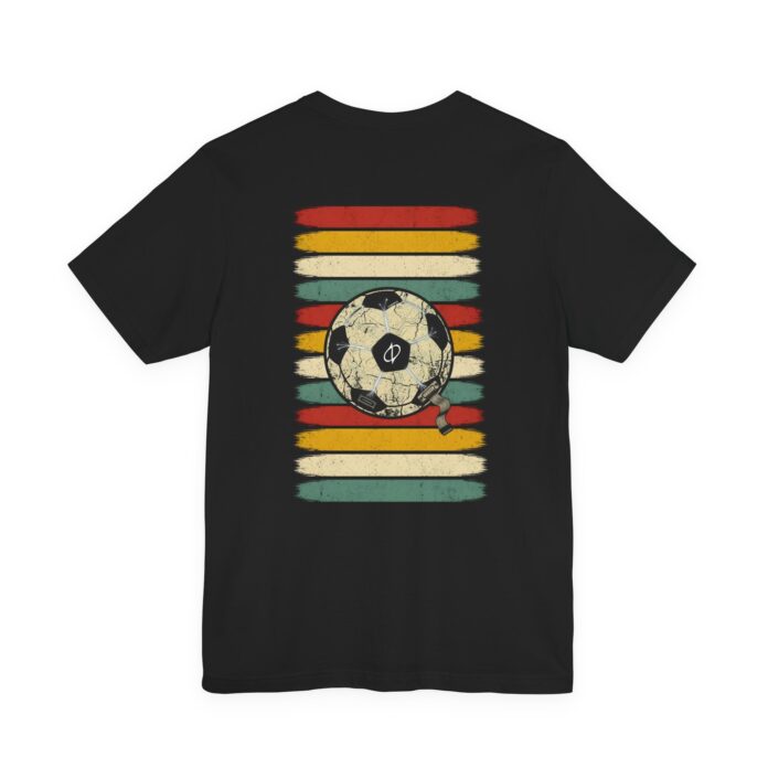 Retro Cyber Soccer Ball Graphic T-Shirt