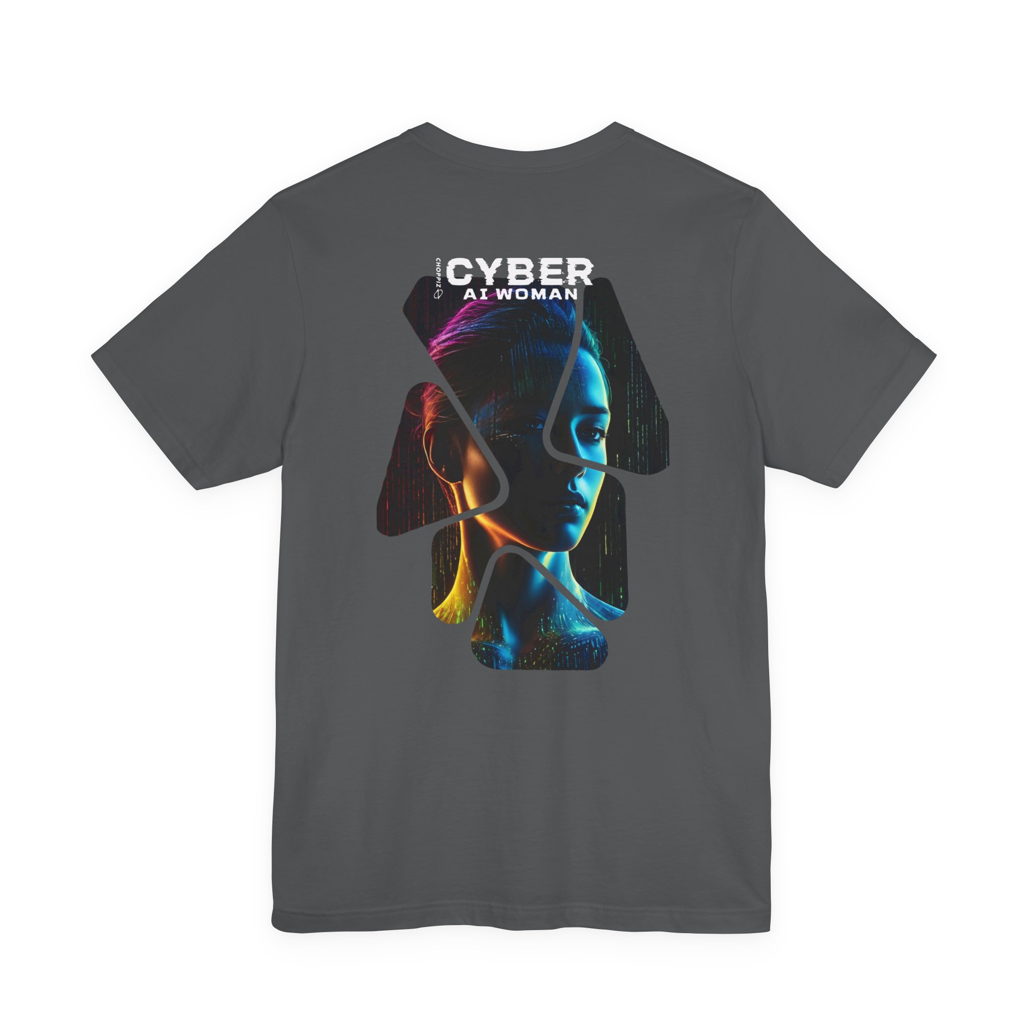 Cyber AI Woman Digital Future T-Shirt BIW08