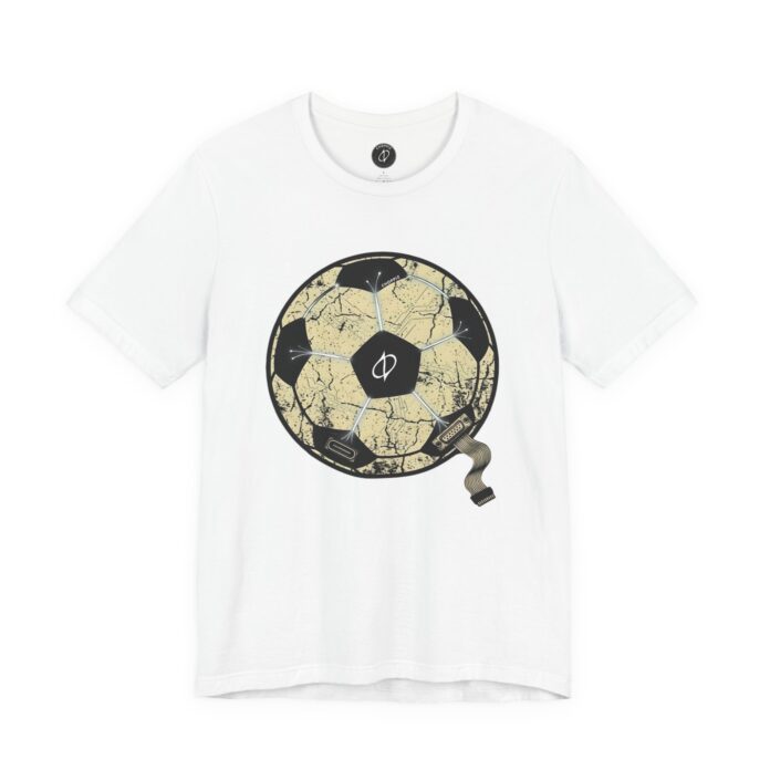 Connected Soccer Ball Cyber Circuit Graphic T-Shirt