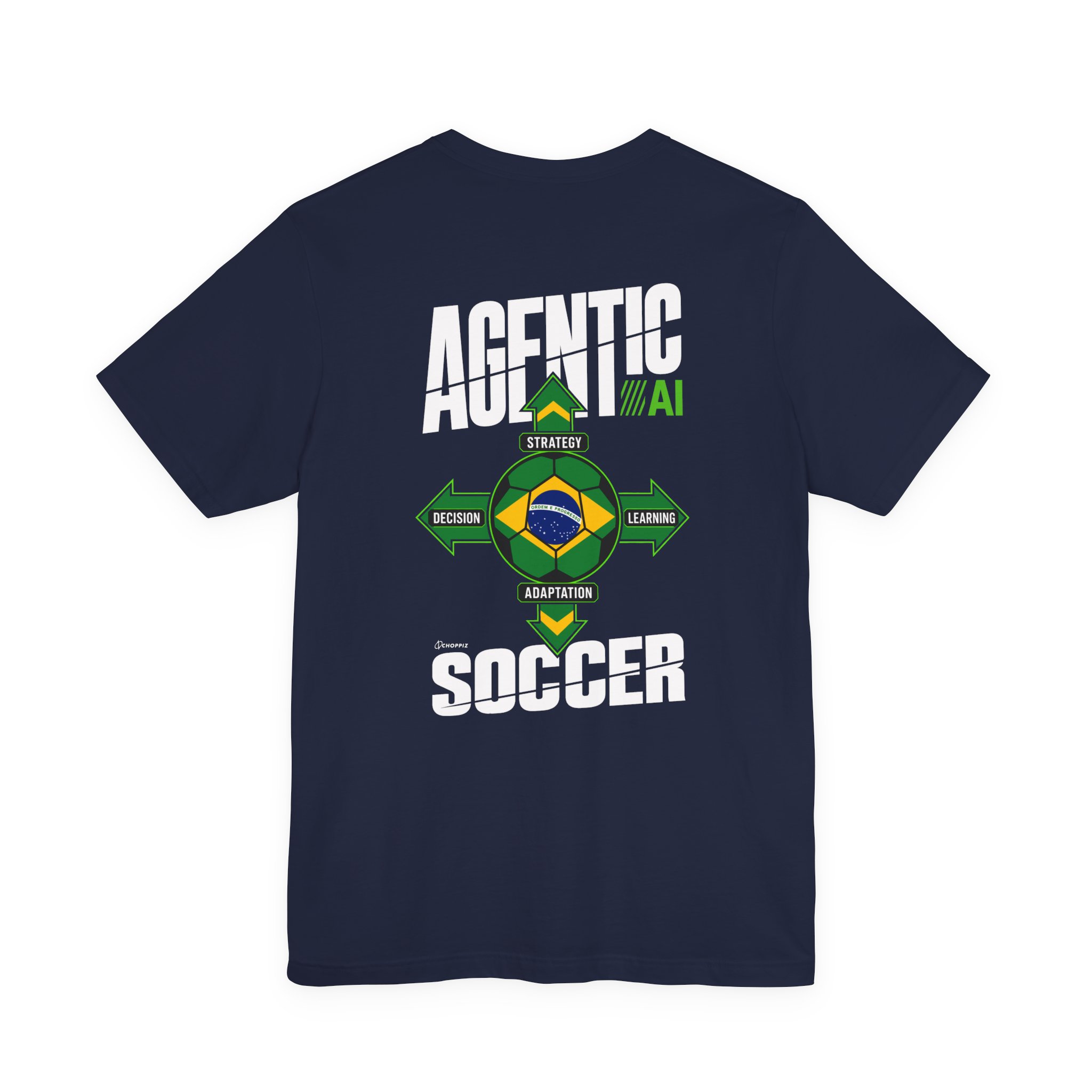 Agentic AI Soccer Brazil Strategy T-Shirt