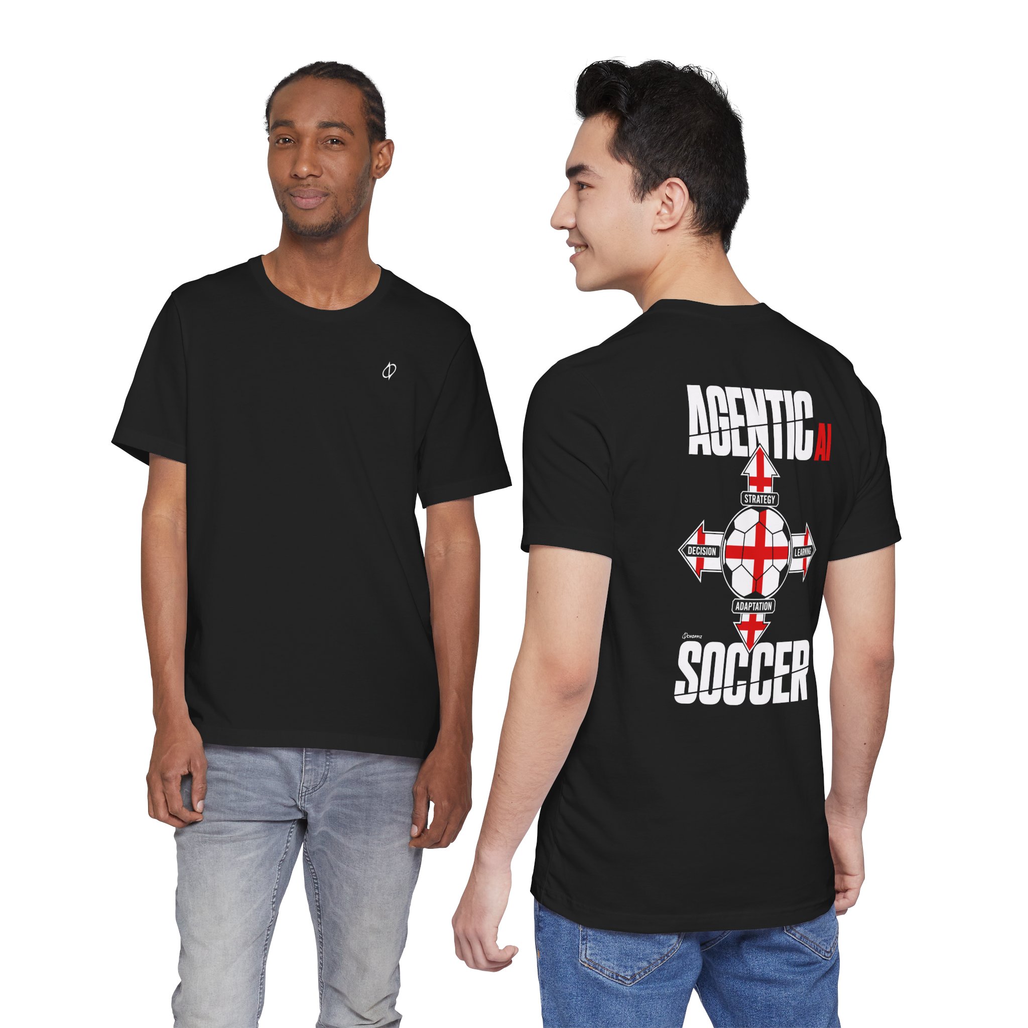 Agentic AI Soccer England Strategy T-Shirt