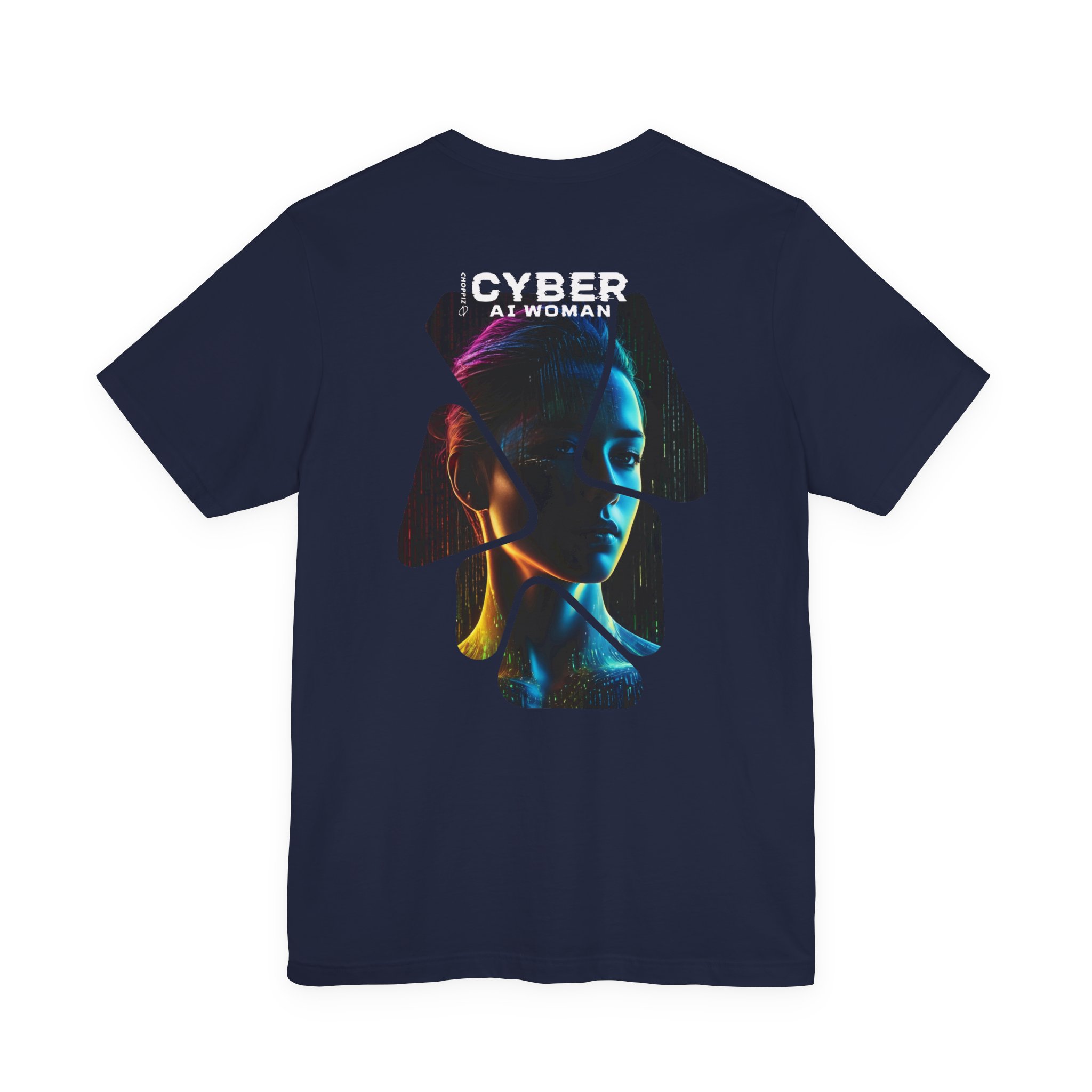 Cyber AI Woman Digital Future T-Shirt BIW08