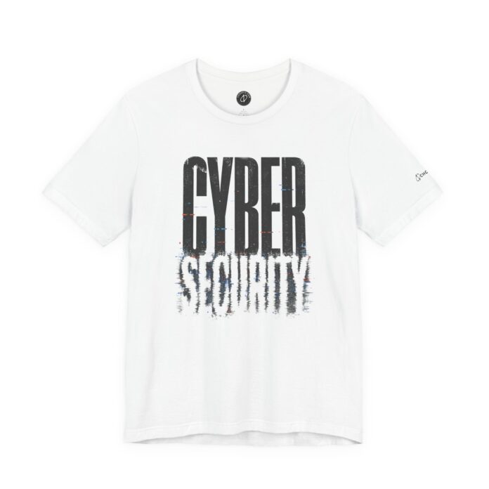 Cyber Security Glitch Typography Graphic T-Shirt