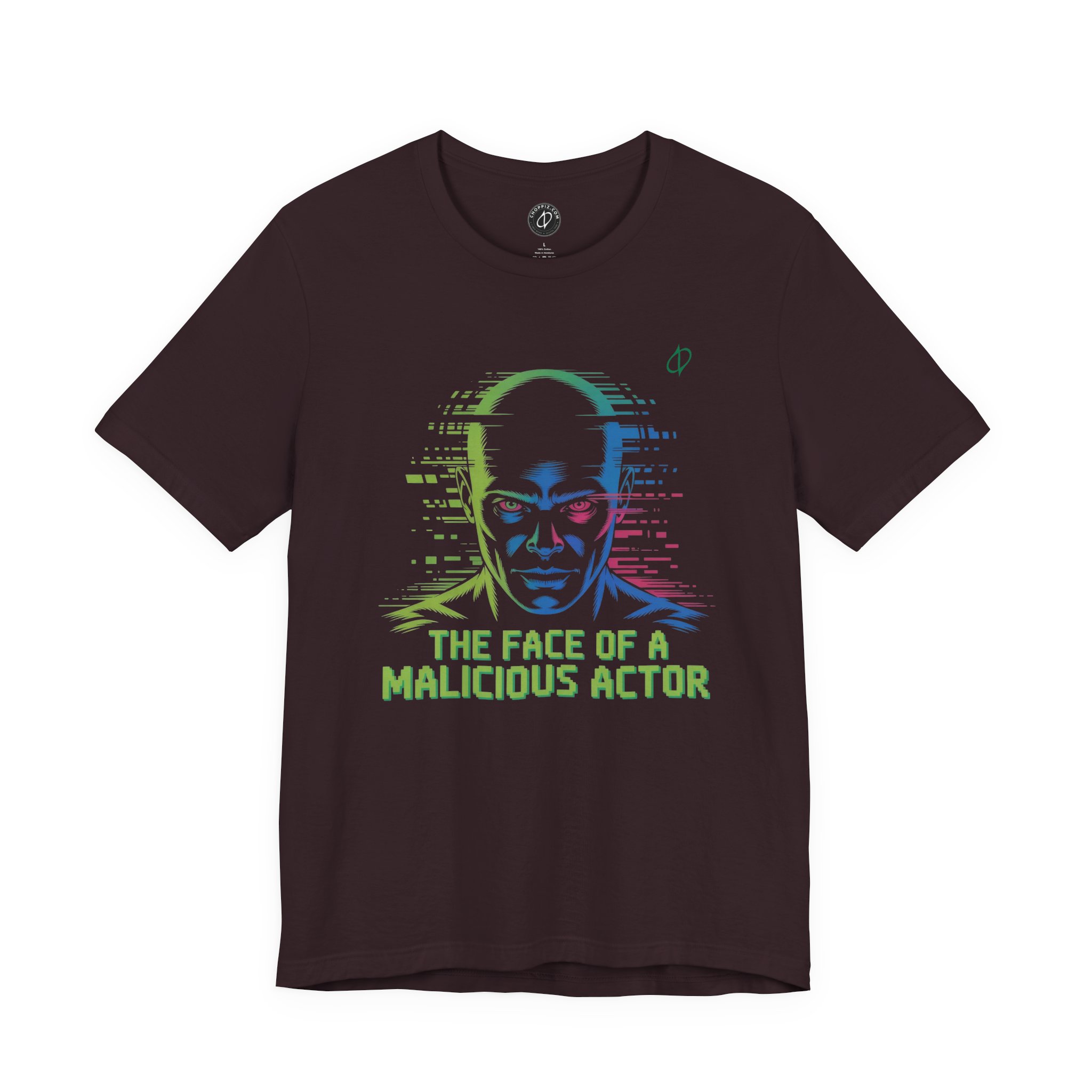 The Face of a Malicious Actor T-Shirt TYP097 - Image 5