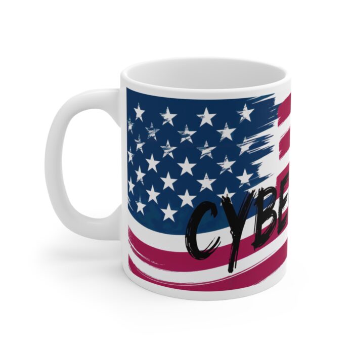 Cybersecurity American Flag Mug