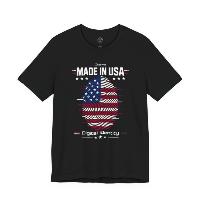 Made in USA Fingerprint Digital Identity T-Shirt