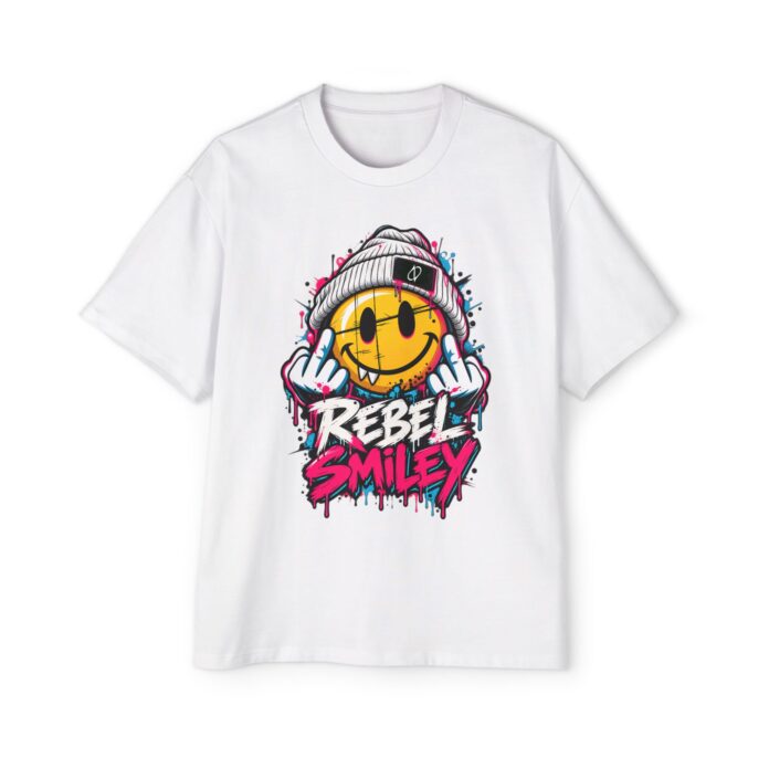 Rebel Smiley Oversized Tee
