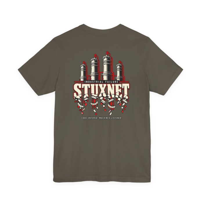 Stuxnet Shockwaves in Cyber Warfare T-Shirt TYP044