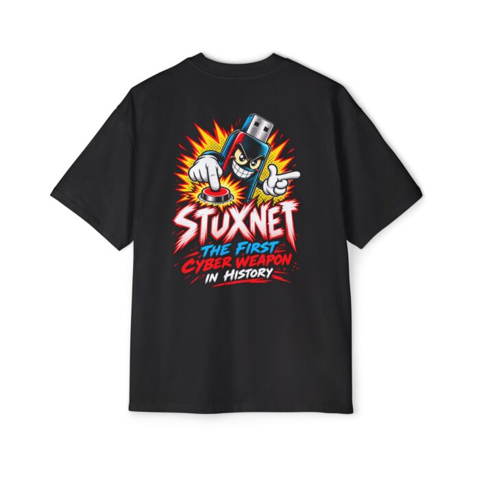 Stuxnet - The First Cyber Weapon In History Oversized Tee