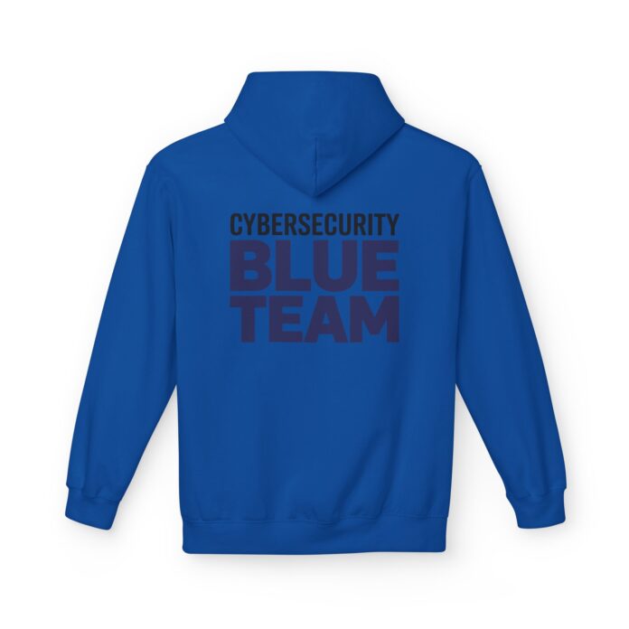 Cybersecurity Blue Team Softstyle Hoodie in royal, blue team pullover with back print