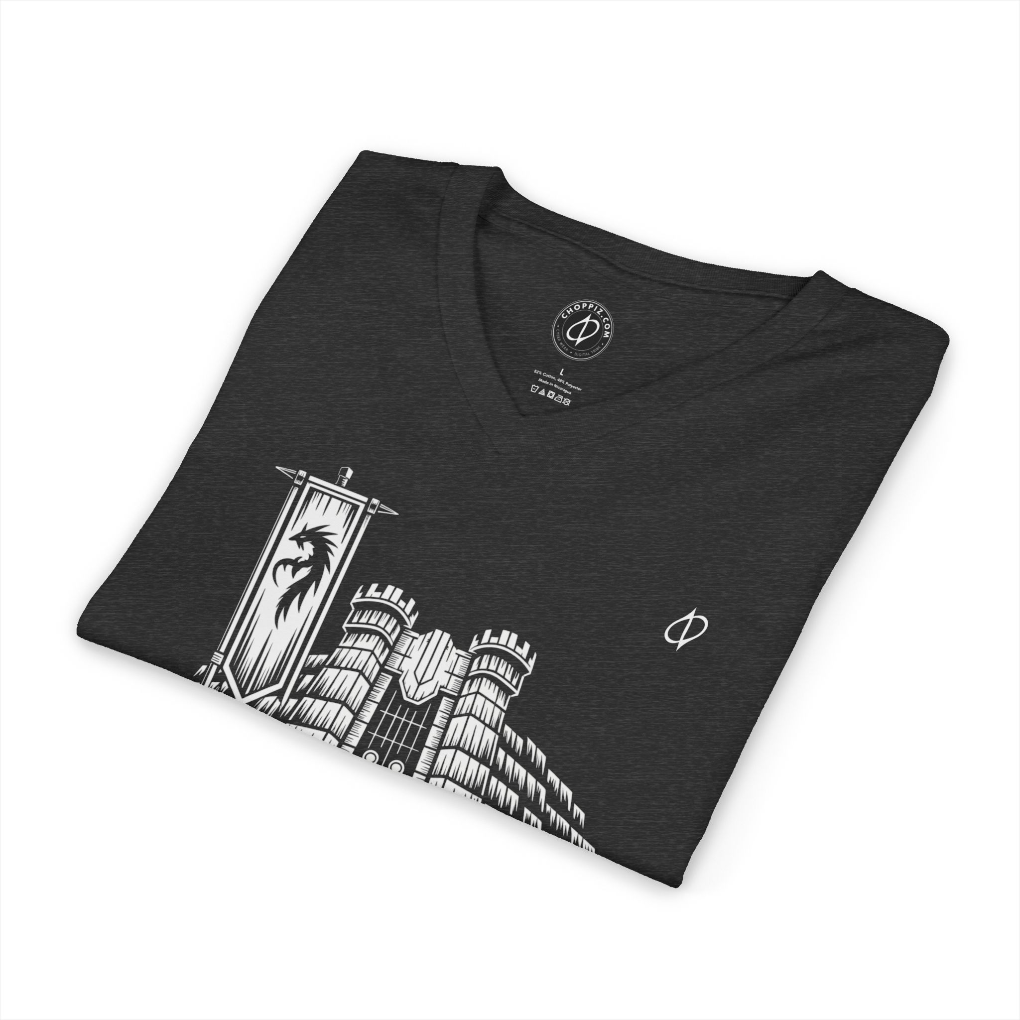Battleground Fortress V-Neck Tee - Image 4