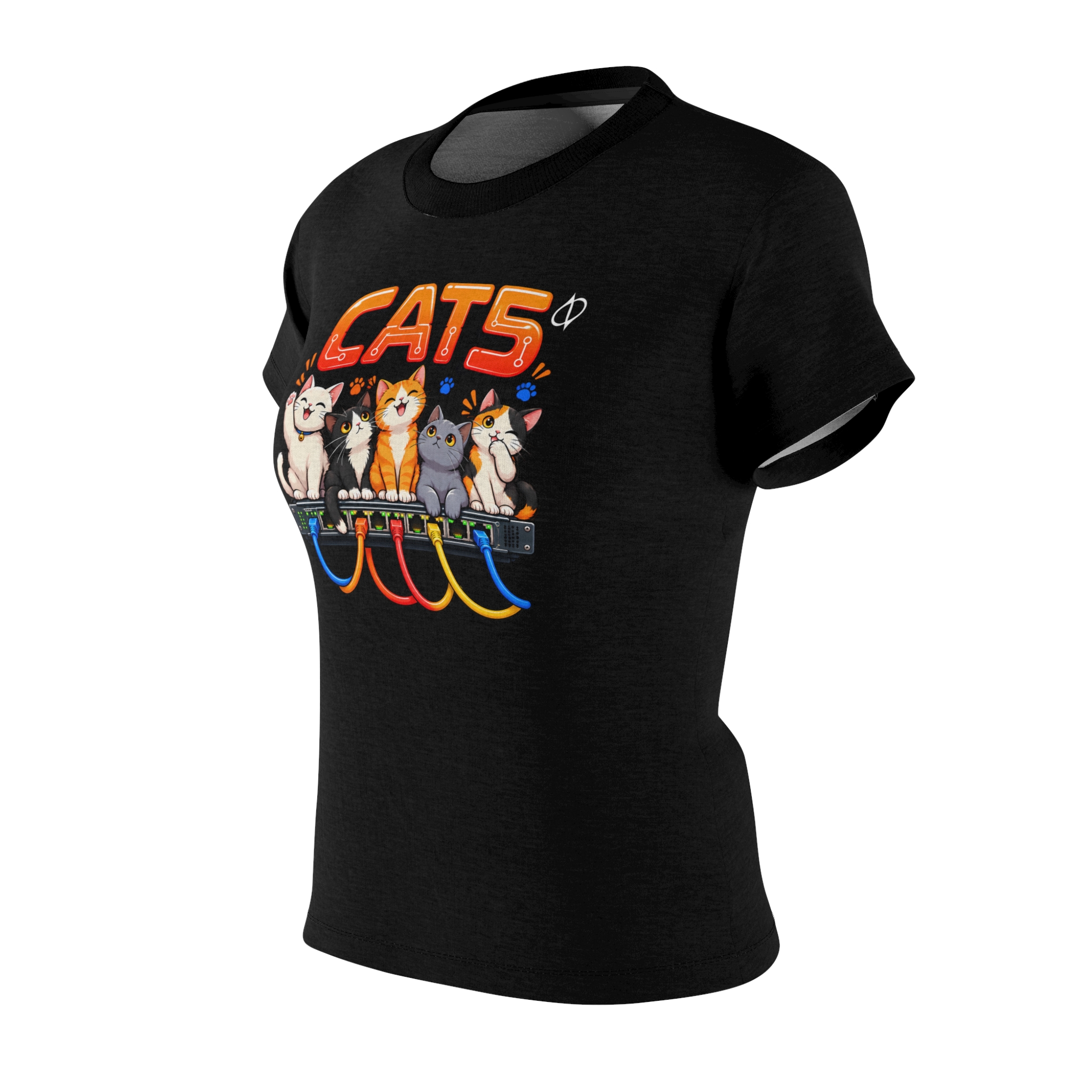CAT5 Network Switch Cats Tee - Image 2