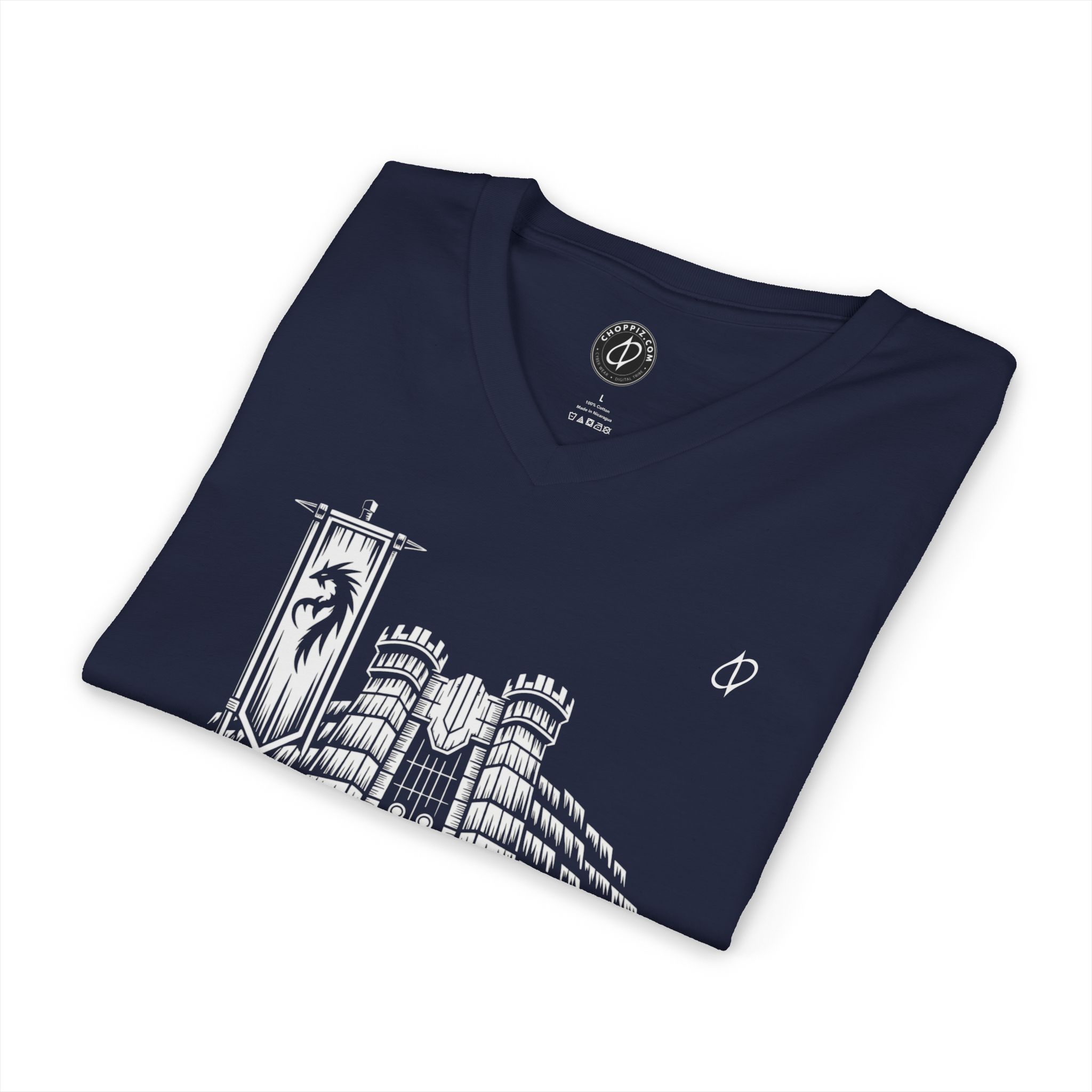 Battleground Fortress V-Neck Tee - Image 6