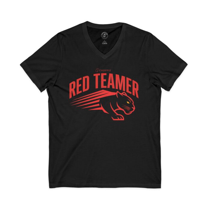 Red Teamer Panther V-Neck Tee