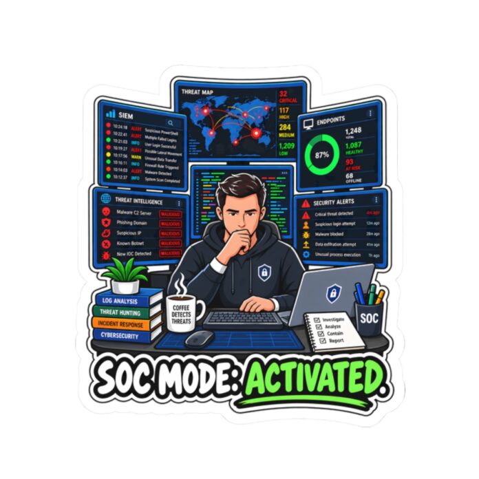 SOC Mode: Activated Security Operations Sticker