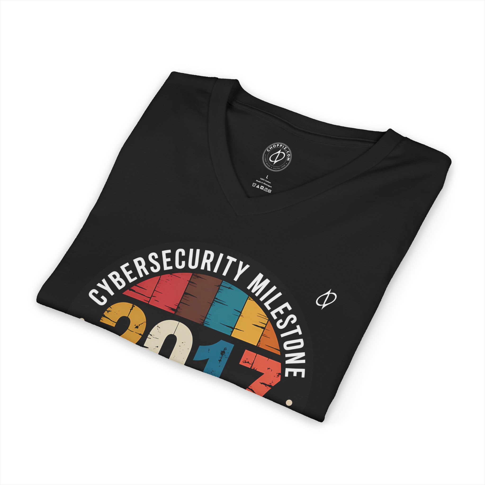 NotPetya Cybersecurity Milestone V-Neck Tee - Image 2