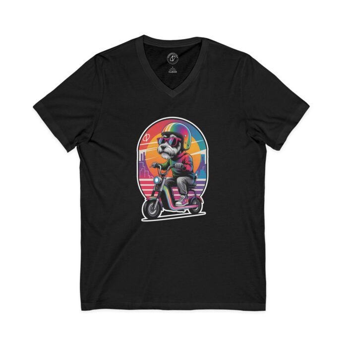 Cyber Dog Ride V-Neck Tee