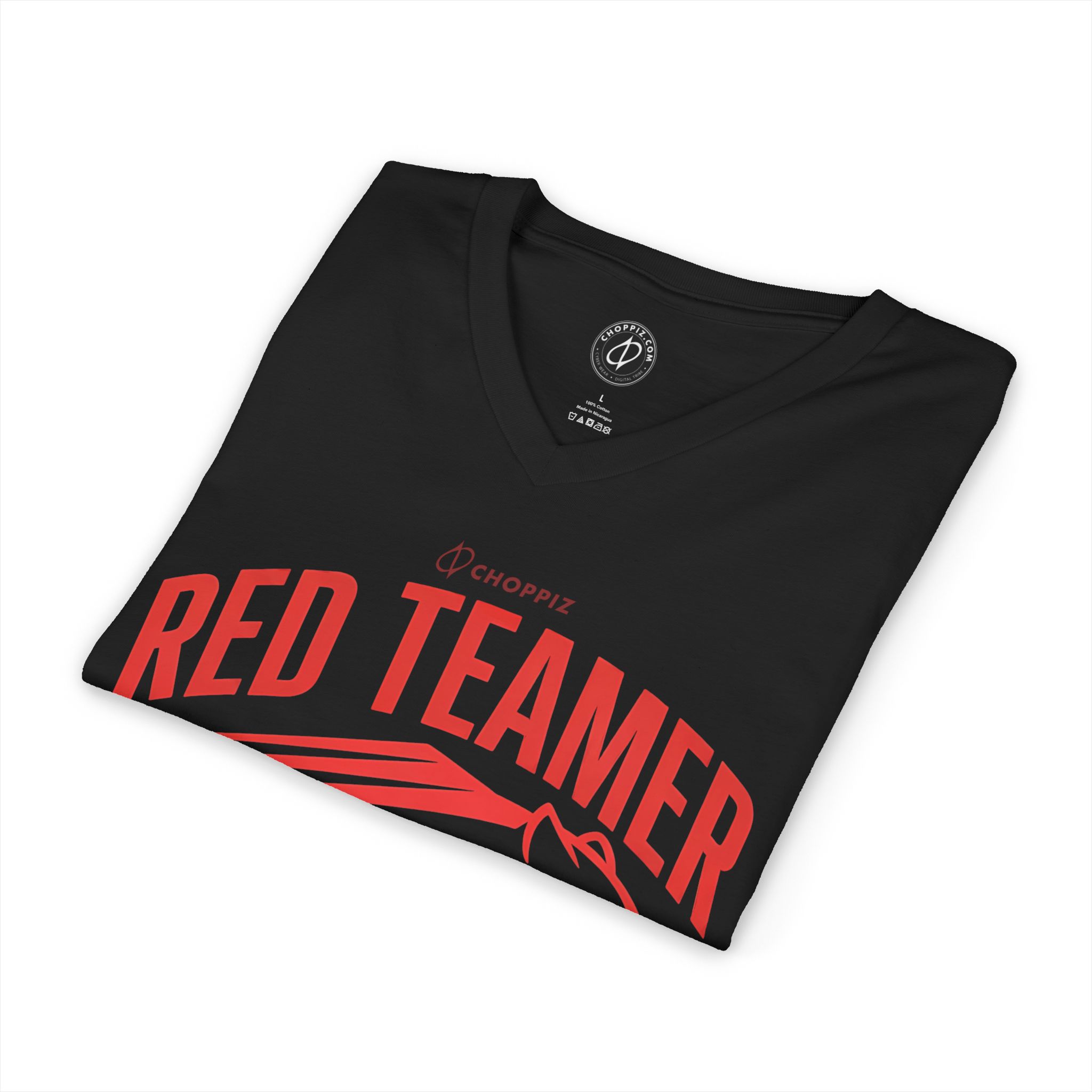 Red Teamer Panther V-Neck Tee - Image 2