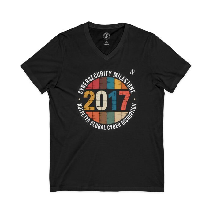 NotPetya Cybersecurity Milestone V-Neck Tee