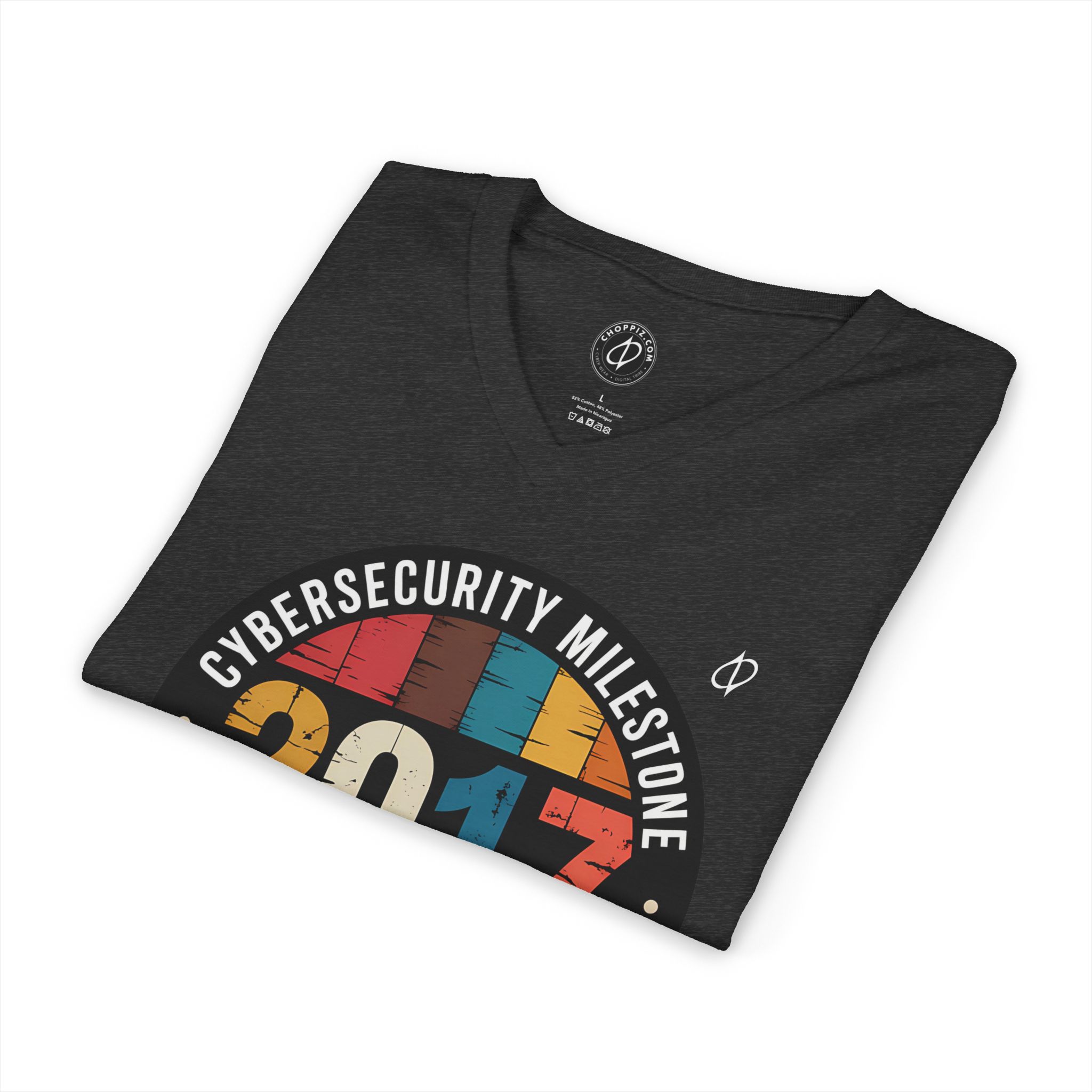 NotPetya Cybersecurity Milestone V-Neck Tee - Image 7
